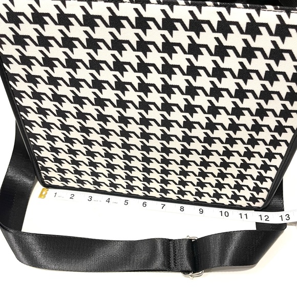 Houndstooth Canvas Tote with Removable Straps - Picture 8 of 11